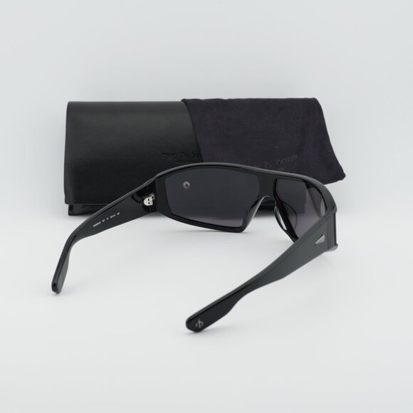 Rag & Bone RNB6003/S 0807 T4 Shield Sunglasses - Black/Silver - Picture 4 of 9